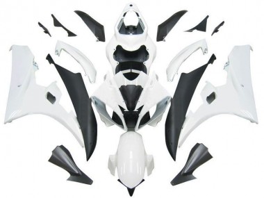 Meilleurs Carénages Moto Yamaha YZF R6 2006-2007 - Blanc Noir Mat