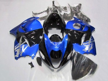 Meilleurs Carénages Moto Suzuki GSXR1000 1996-2007 - Bleu Chrome Noir