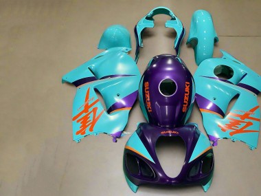 Meilleurs Carénages Moto Suzuki GSXR1000 1996-2007 - Violet Mat Orange Bleu