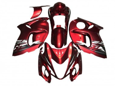 Meilleurs Carénages Moto Suzuki GSXR 1300 Hayabusa 2008-2020 - Rouge Argent Blanc