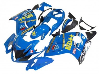 Meilleurs Carénages Moto Suzuki GSXR 1300 Hayabusa 2008-2020 - Bleu Or Rizla