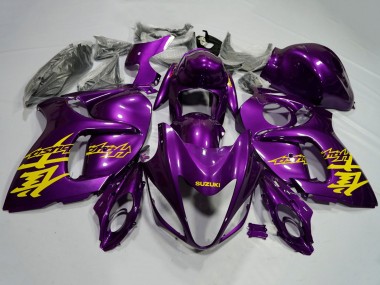 Meilleurs Carénages Moto Suzuki GSXR 1300 Hayabusa 2008-2020 - Violet Jaune