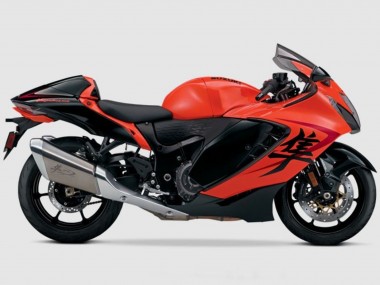 Meilleurs Carénages Moto Suzuki GSXR 1300 Hayabusa 2021-2025 - Orange Noir Mat