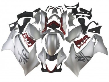 Meilleurs Carénages Moto Suzuki GSXR 1300 Hayabusa 2021-2025 - Argent Rouge Foncé