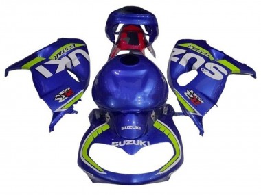 Meilleurs Carénages Moto Suzuki TL1000R 1998-2003 - Bleu Blanc Jaune Néon