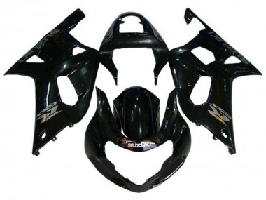 Meilleurs Carénages Moto Suzuki GSXR1000 2000-2002 - Noir Brillant Chrome
