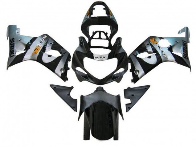 Carénages Moto Suzuki GSXR1000 2000-2002 - Argent Noir Orange