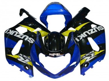 Meilleurs Carénages Moto Suzuki GSXR1000 2000-2002 - Bleu Jaune Noir