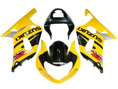 Meilleurs Carénages Moto Suzuki GSXR1000 2000-2002 - Jaune Gris Noir