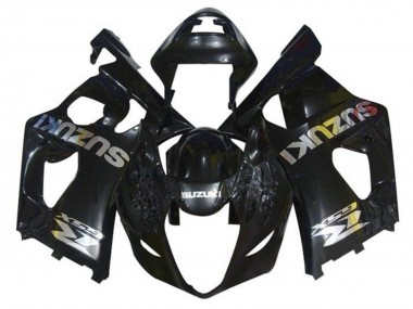 Meilleurs Carénages Moto Suzuki GSXR 1000 2003-2004 - Noir Brillant Chrome