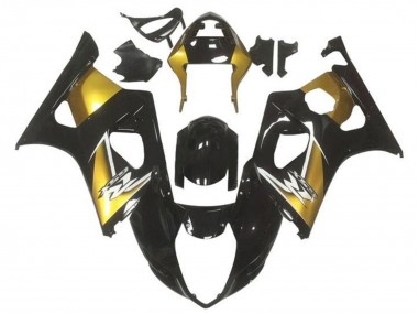 Meilleurs Carénages Moto Suzuki GSXR 1000 2003-2004 - Or Noir Brillant