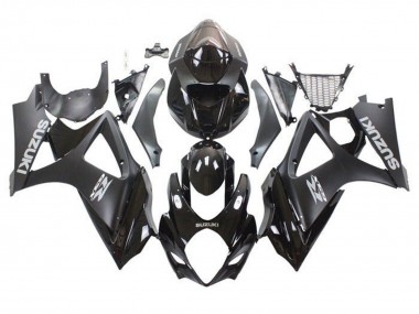 Meilleurs Kits Carénage Moto Suzuki GSXR 1000 2005-2006 - Noir Brillant Noir Mat