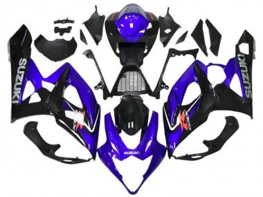 Meilleurs Carénages Moto Suzuki GSXR 1000 2005-2006 - Bleu Noir Gris