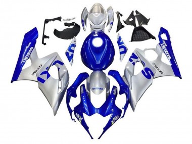 Meilleurs Carénages Moto Suzuki GSXR 1000 2005-2006 - Bleu Argent