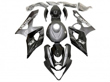 Meilleurs Carénages Moto Suzuki GSXR 1000 2005-2006 - Argent Noir
