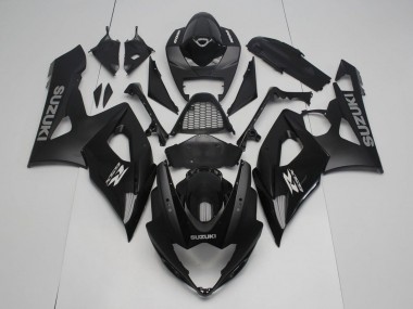 Meilleurs Carénage Moto Suzuki GSXR 1000 2005-2006 - Noir Brillant Noir Mat