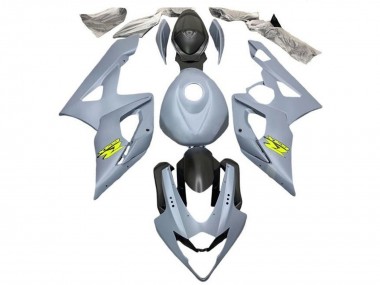 Meilleurs Carénages Moto Suzuki GSXR 1000 2005-2006 - Gris Mat Noir Jaune