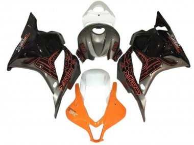Meilleurs Carénages Moto Suzuki GSXR 1000 2005-2006 - Orange Argent Noir Blanc