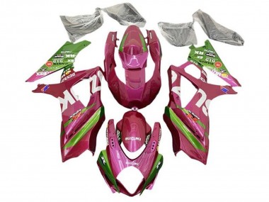 Meilleurs Carénages Moto Suzuki GSXR 1000 2005-2006 - Rose Vert