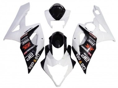 Meilleurs Carénages Moto Suzuki GSXR 1000 2005-2006 - Blanc Noir Brembo