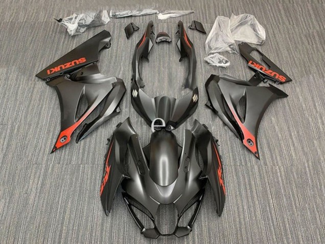 Carénages Moto Suzuki GSXR1000 2017-2024 - Noir Mat Rouge