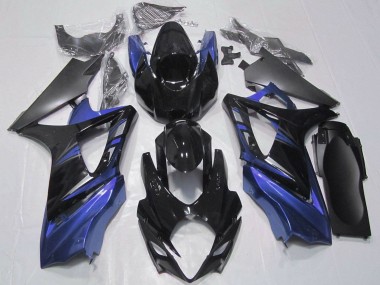 Meilleurs Kit Carénages Moto Suzuki GSXR 1000 2007-2008 - Noir Brillant Noir Mat