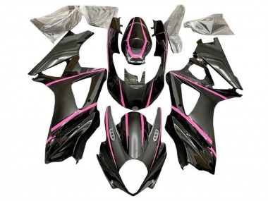 Meilleurs Carénages Moto Suzuki GSXR 1000 2007-2008 - Noir Mat Rose