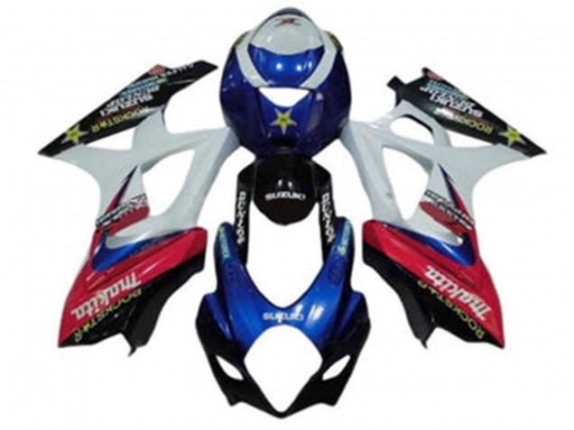 Carénages Moto Suzuki GSXR 1000 2007-2008 - Blanc Bleu Rouge Noir Makita
