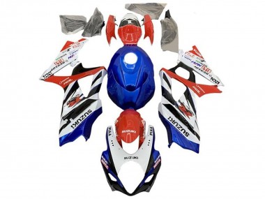 Meilleurs Carénages Moto Suzuki GSXR 1000 2007-2008 - Blanc Rouge Bleu Noir
