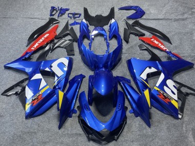 Meilleurs Carénages Moto Suzuki GSXR 1000 2009-2016 - Bleu Rouge Blanc Jaune