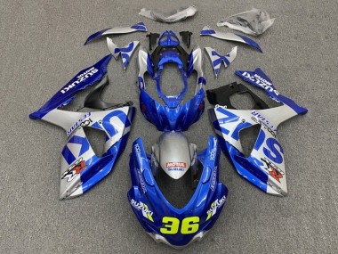Meilleurs Carénages Moto Suzuki GSXR 1000 2009-2016 - Bleu Argent 36