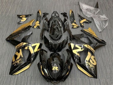 Meilleurs Carénages Moto Suzuki GSXR 1000 2009-2016 - Or Noir Brillant
