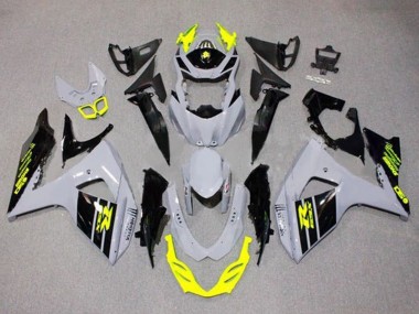 Meilleurs Carénages Moto Suzuki GSXR 1000 2009-2016 - Gris Jaune Néon Noir