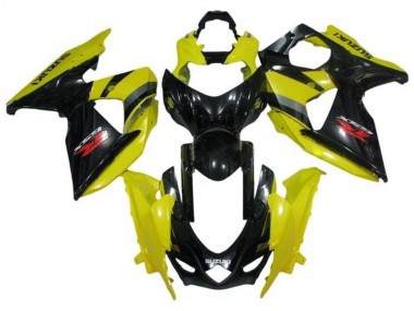 Meilleurs Carénages Moto Suzuki GSXR 1000 2009-2016 - Jaune Noir Rouge Gris