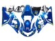 Carénages Moto Suzuki GSXR 600 / GSXR 750 2001-2003 - Bleu Jaune Vert Blanc--Customize for  Charlotte