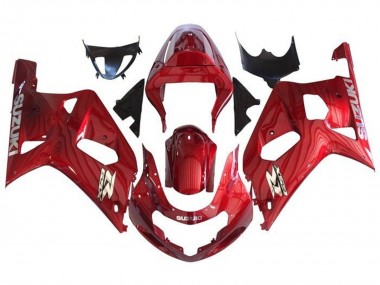 Meilleurs Carénages Moto Suzuki GSXR 600 / GSXR 750 2001-2003 - Rouge Chrome