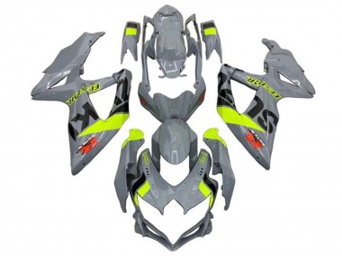 Meilleurs Carénages Moto Suzuki GSXR 600 / GSXR 750 2008-2010 - Nardo Gris Jaune Néon Noir Rouge