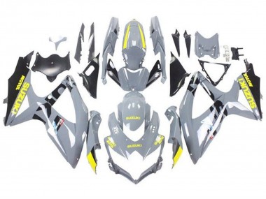 Meilleurs Carénages Moto Suzuki GSXR 600 / GSXR 750 2008-2010 - Nardo Gris Jaune Noir