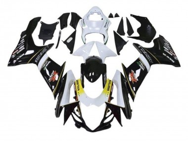 Meilleurs Carénages Moto Suzuki GSXR 600 / GSXR 750 2011-2024 - Blanc Jaune Noir Alstare Dark Dog