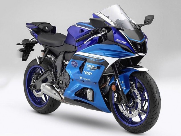 Carénages Moto Yamaha YZF R7 2021-2024 - Bleu Mat Bleu Mat Clair