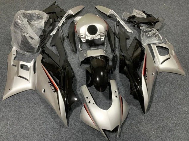 Carénages Moto Yamaha YZF R3/R25 2019-2021 - Or Clair Noir Brillant