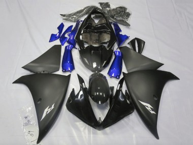 Meilleurs Carénages Moto Yamaha YZF 1000 R1 2009-2011 - Noir Brillant Noir Mat Bleu