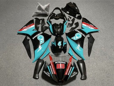 Meilleurs Carénages Moto Yamaha YZF 1000 R1 2009-2011 - Noir Brillant Bleu Clair Rouge Petronas