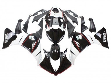 Meilleurs Carénages Moto Yamaha YZF 1000 R1 2009-2011 - Blanc Noir Rouge Bande
