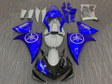 Meilleurs Carénages Moto Yamaha YZF 1000 R1 2009-2011 - Bleu Nardo Gris Noir