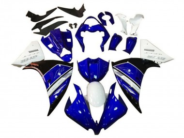 Meilleurs Carénages Moto Yamaha YZF 1000 R1 2009-2011 - Blanc Bleu Noir GYTR