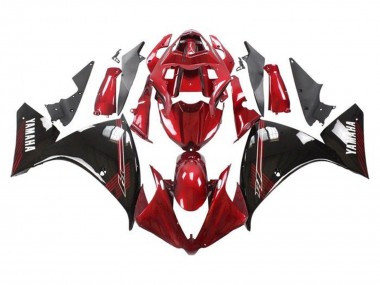 Meilleurs Carénages Moto Yamaha YZF 1000 R1 2009-2011 - Rouge Noir Brillant