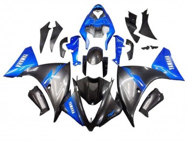 Meilleurs Carénages Moto Yamaha YZF 1000 R1 2009-2011 - Bleu Gris Noir