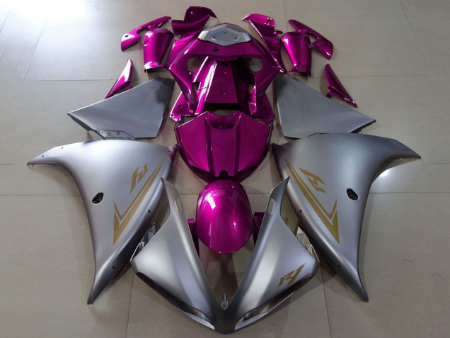 Carénages Moto Yamaha YZF 1000 R1 2009-2011 - Argent Violet