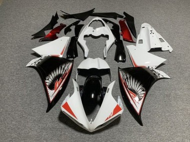 Meilleurs Kits Carénage Moto Yamaha YZF 1000 R1 2009-2011 - Blanc Rouge Noir